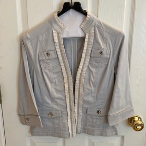 White House Black Market jacket. Size 6. Gray.